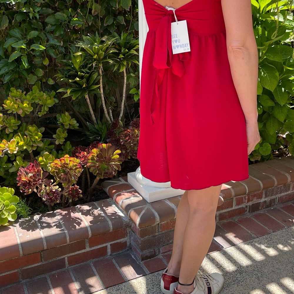 Red Sleeveless Dress
